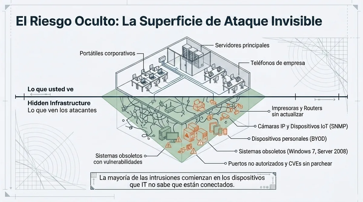 El riesgo oculto: la superficie de ataque invisible en redes de PYME