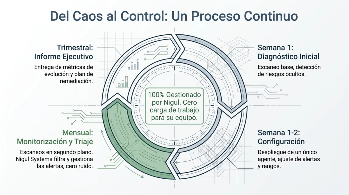Del caos al control: el proceso continuo de auditoría de Nigul Systems